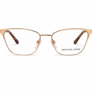 Michael Kors Women’s Gold Metal Eyeglasses Frame Slim Rectangular